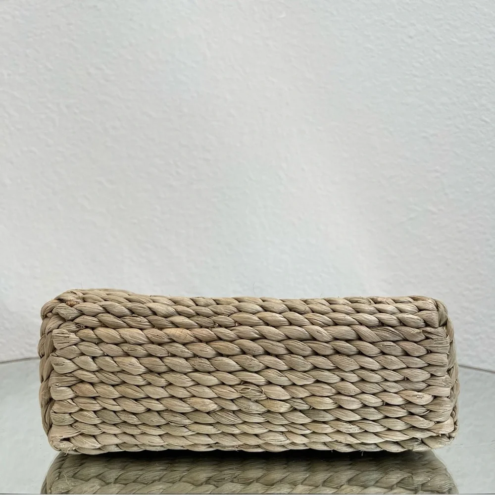 Vintage Y2K Beach Surf Volkswagen Bug Corn Husk Wicker Small Handbag Purse - Picture 8 of 13